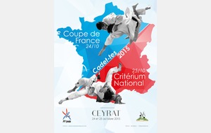 Résultats Coupe de France Cadets Ceyrat 24 octobre 2015
