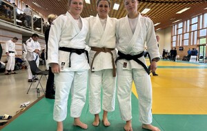Chloé Dusehu (-78kg), Lisa Espuga (-70kg) et Enorah Le Moing (-70kg)