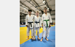Eliott Biet (-38kg), Elouan Leroy (-38kg) et Koussay Garnit (-42kg)