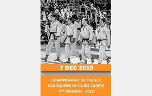 Championnat de France par Equipes de Clubs Cadettes Villebon-sur-Yvette 2019
