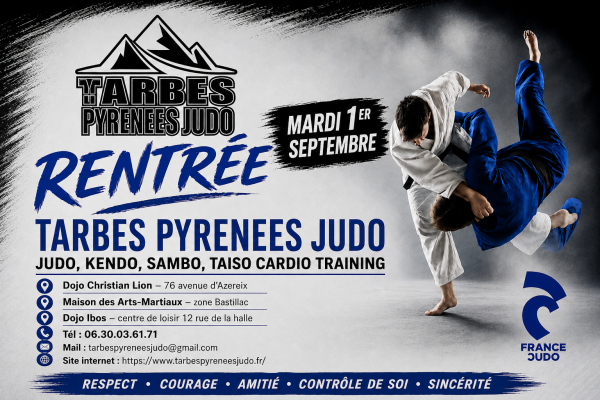 Reprise des cours mardi 1er septembre 2026