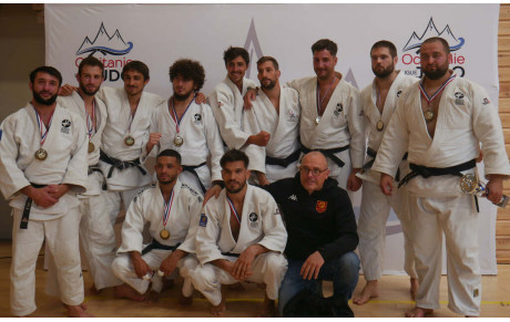 Israil Dakayev 3ème du Championnat d'Occitanie 1ère division par équipes de clubs Seniors avec le Judo Rodez Aveyron